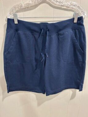 Navy Blue Drawstring Shorts, Size L (12-14)